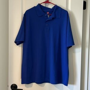 Men’s NWOT Hanes cotton polo shirt